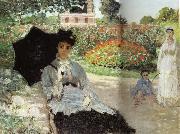 Claude Monet Camille in the Garden with Jean and his Nanny Germany oil painting artist